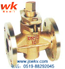 銅旋塞閥&nbspX43W-16T、X43W-10T二通法蘭銅旋塞閥 江蘇唯科