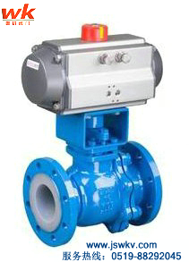 氣動(dòng)襯氟球閥Q641F4、Q641F46氣動(dòng)襯氟球閥 江蘇唯科氣動(dòng)襯氟球閥