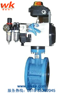氣動蝶閥 D641X-10、D641X-16軟密封氣動法蘭蝶閥 江蘇唯科氣動蝶閥