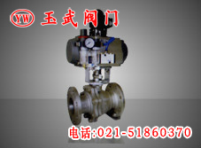 不銹鋼氣動(dòng)球閥Q641F，
