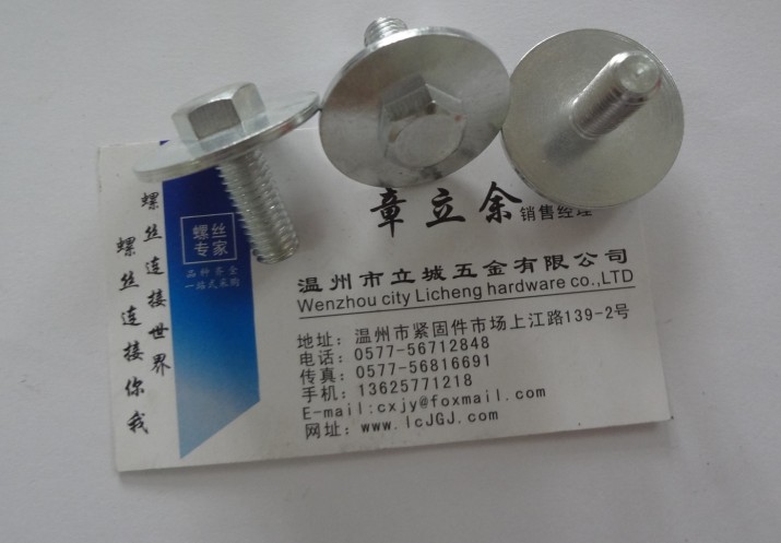 專業(yè)生產(chǎn)加工非標六角大法蘭盤螺釘 非標訂做
