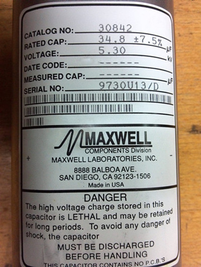 美國MAXWELL電源模塊、MAXWELL電容分壓器