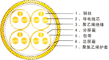 計(jì)算機(jī)屏蔽電纜DJYVP；計(jì)算機(jī)通信電纜-DJYVP