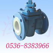 山東襯氟閥門廠銷襯氟X43F4/46手動旋塞閥
