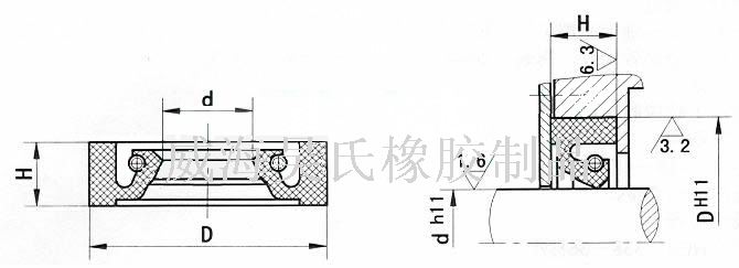 耐高溫R35夾布油封，耐高溫夾R37布油封