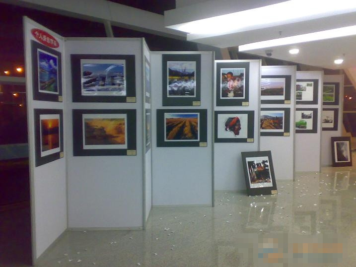 展會屏風，八棱柱屏風展示架.隔斷屏風.廣告展板屏風