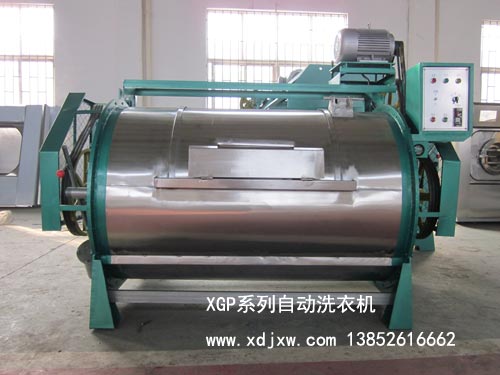 臥式滾筒洗衣機，半自動水洗設備，半自動工業(yè)洗衣機