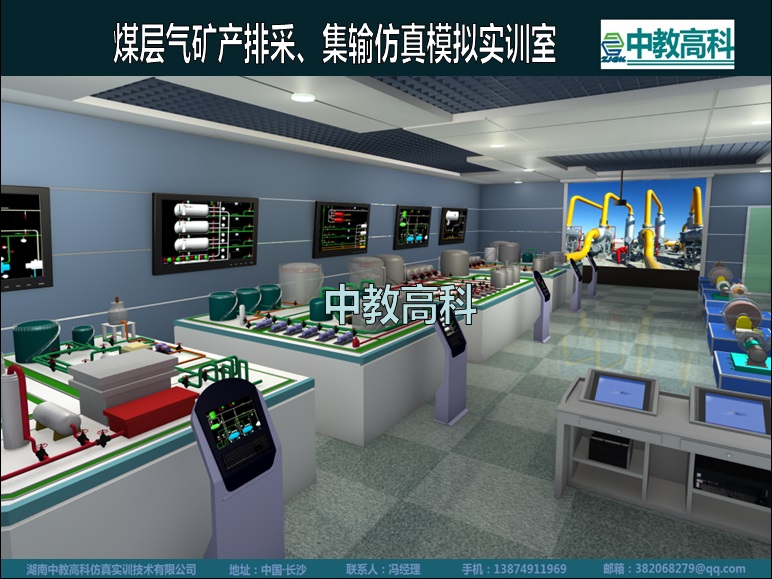 ZJGKCY06-煤層氣排采、集輸仿真模擬實訓系統(tǒng)
