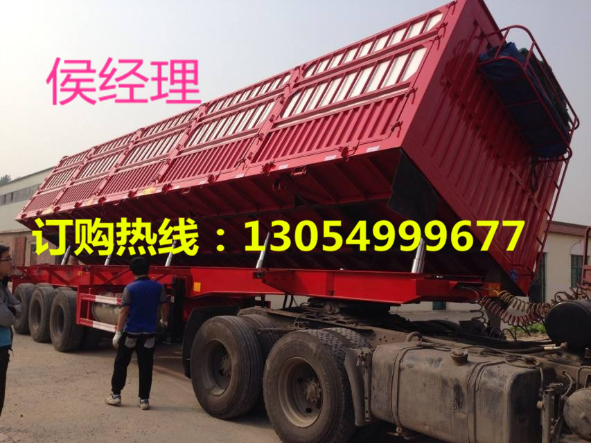 高強(qiáng)板13米倉欄半掛車價格及原材料加工