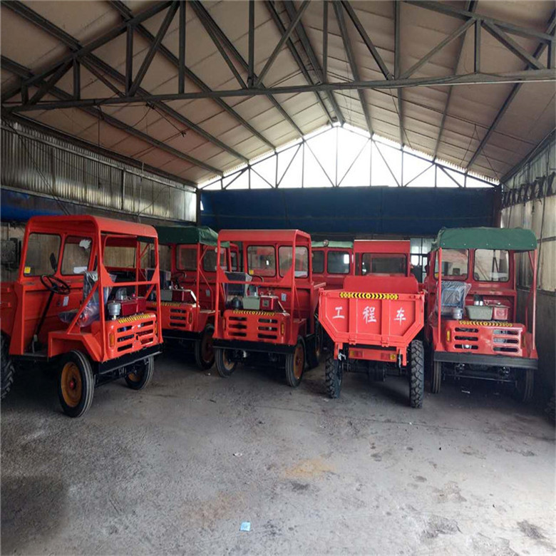 工程用小型四輪前翻自卸翻斗車 建筑工地用砂石運(yùn)輸自卸車