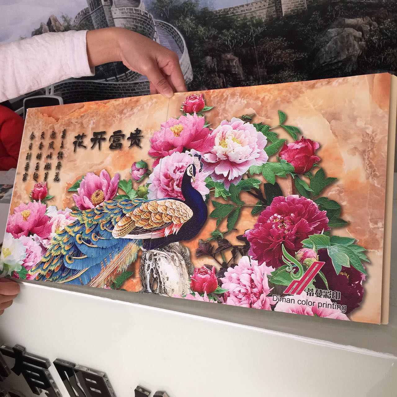 3D集成墻板打印機 竹木纖維背景墻浮雕平板打印機 理光工業(yè)噴頭