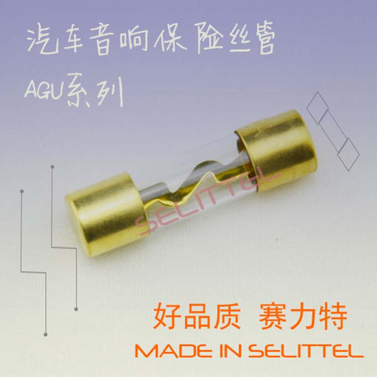 廠家供應(yīng)AGU汽車(chē)音響保險(xiǎn)絲管 10x38玻璃保險(xiǎn)絲管