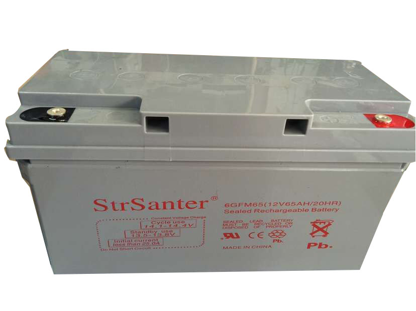 StrSanter蓄電池6GFM65桑特鉛酸蓄電池12V65AH20HR