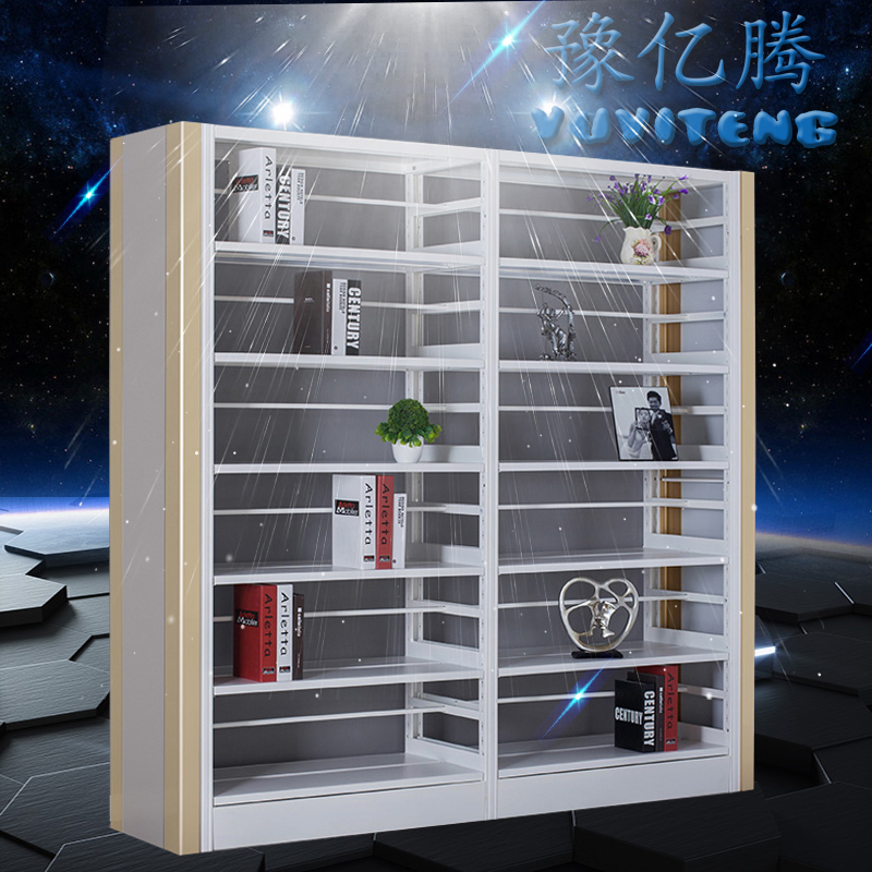 上海鈦合金書架學校圖書館單雙面書架廠家直銷