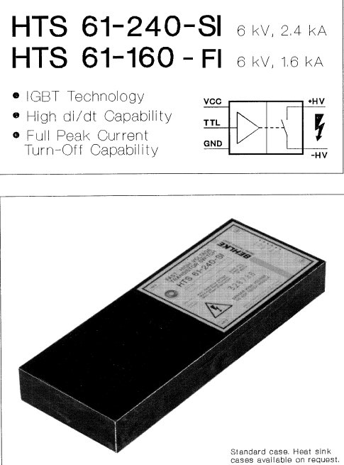 德國(guó)原裝進(jìn)口 behlke HTS 51-240-SI大電流高壓開關(guān)