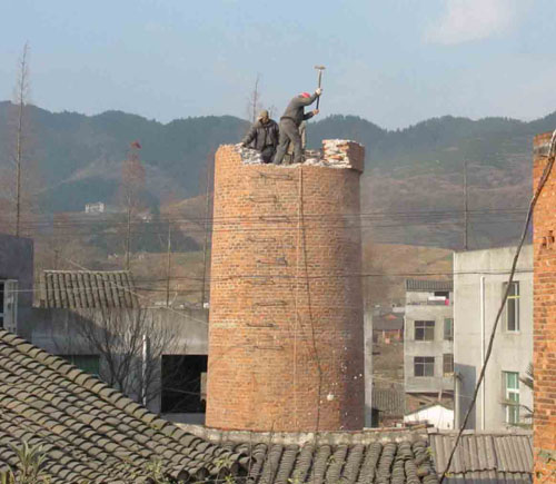 福清混泥土煙囪加包箍歡迎你