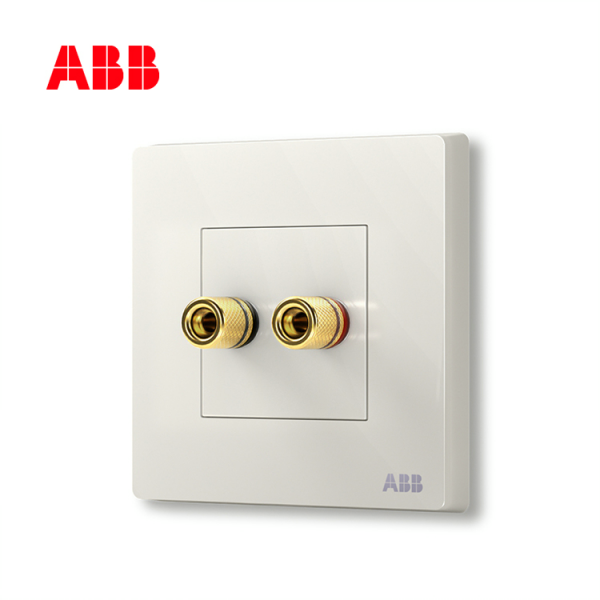 長(zhǎng)沙南湖機(jī)電市場(chǎng)ABB開(kāi)關(guān)面板代理 雅典白二位音響端子插座