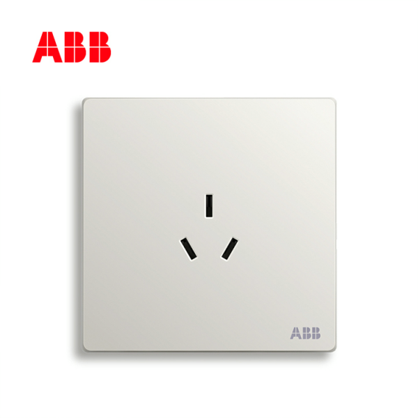 長沙南湖機電市場ABB開關面板代理 雅典白一位中標三孔插座