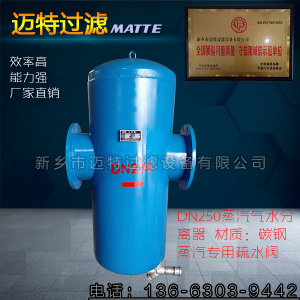 旋風(fēng)式不銹鋼鋼絲網(wǎng)攔截氣液除水器