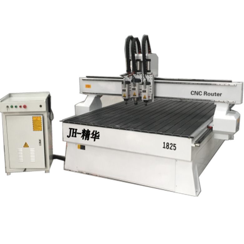 木工雕刻機 1325數(shù)控真空吸附三工序自動換刀開料機門板雕刻廠家