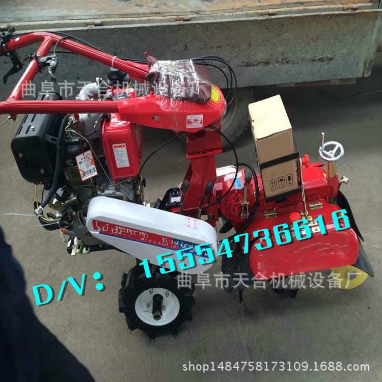 蔬菜大棚旋耕機小型開溝培土機?手扶式田園管理機 輕便大棚管理機
