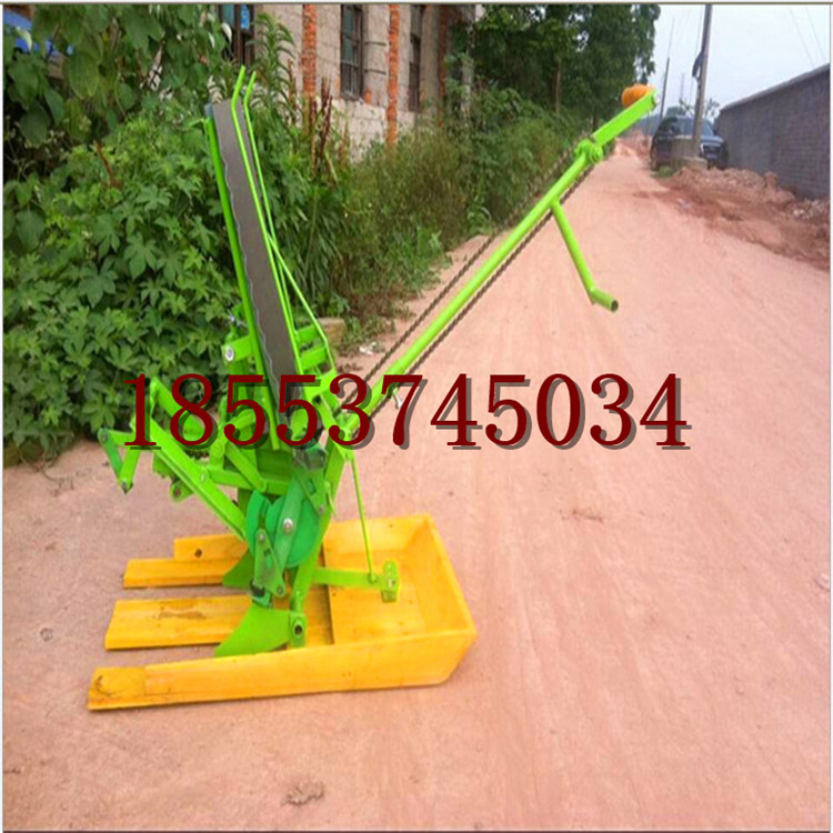 省時(shí)省力定植器便宜實(shí)惠插秧機(jī)  人力手搖式兩行水稻插秧機(jī)