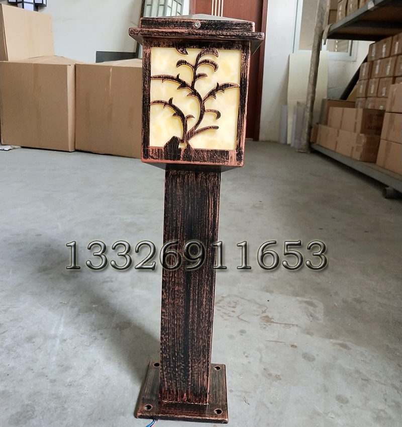 方形柱頭燈庭院燈掃古銅色草坪燈民族風(fēng)景區(qū)景觀燈批發(fā)價格