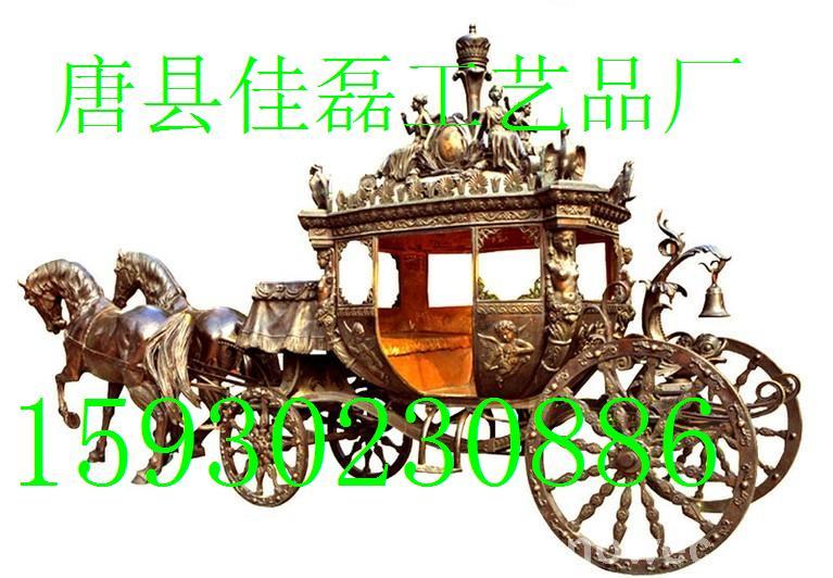銅雕馬拉車鑄銅馬拉車馬雕塑