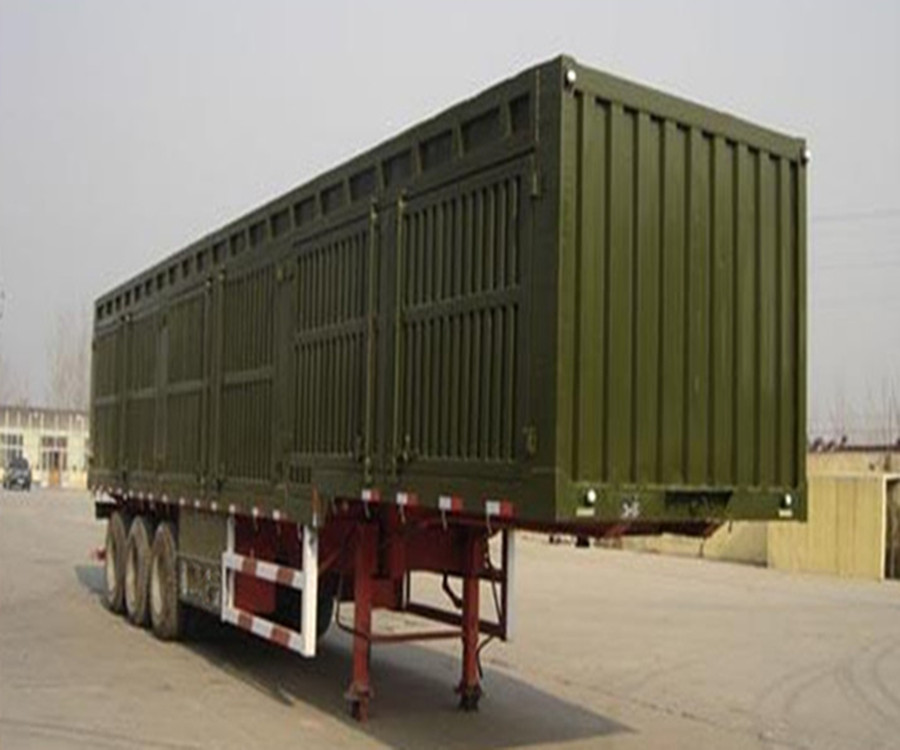 掛車廠廂式半掛車，三軸廂式翼展半掛車