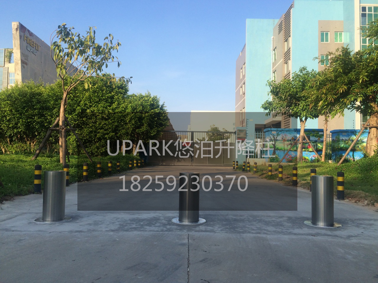 UPARK全自動升降路樁 遙控升降路樁安裝好多少錢