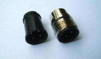 M12-3.4.5.8.12針插芯或外接殼直接焊接型（不銹鋼與銅外殼）-不帶線