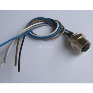 M12*1-3.4.5.8.12針插座，并配插座，并配接rj45水晶接頭