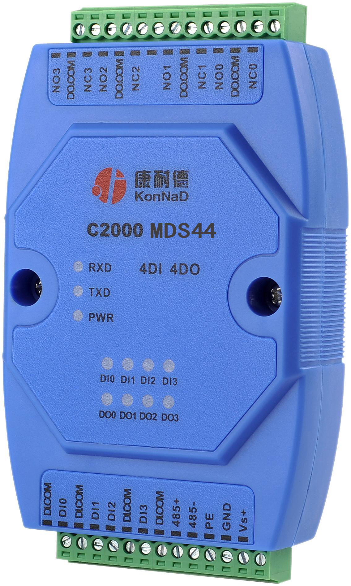 康耐德 C2000 MD44 開關量采集轉485 繼電器輸出控制