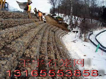 水利工程石籠網(wǎng)，水利鉛絲籠，河道用網(wǎng)，橋梁堤坡防護網(wǎng)，安平石籠網(wǎng)廠