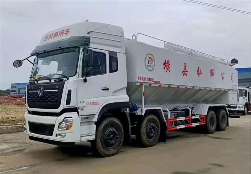 東風天龍前四后八40方20噸散裝飼料車廠家價格