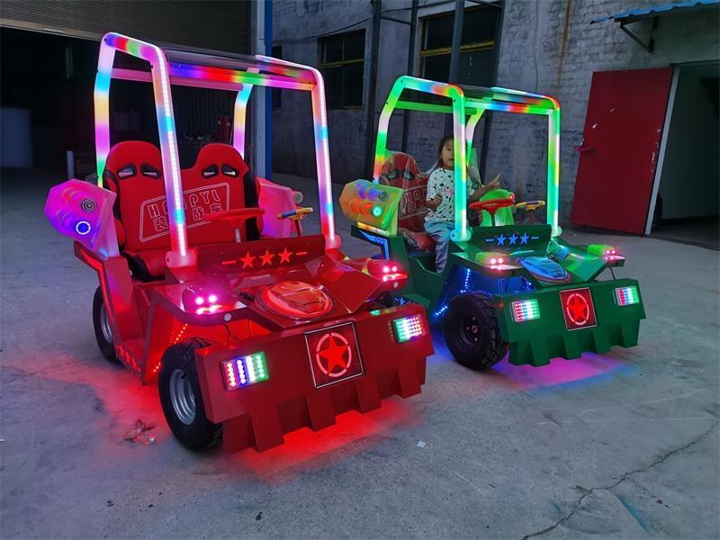 新款廣場公園發(fā)光游樂雙人座裝甲戰(zhàn)車