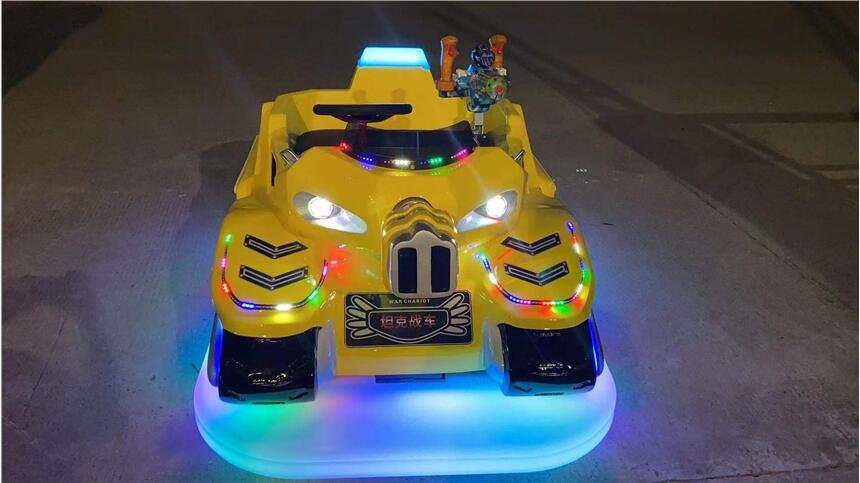 仿真加特林槍效發(fā)光虎式tanke廣場擺攤碰碰車