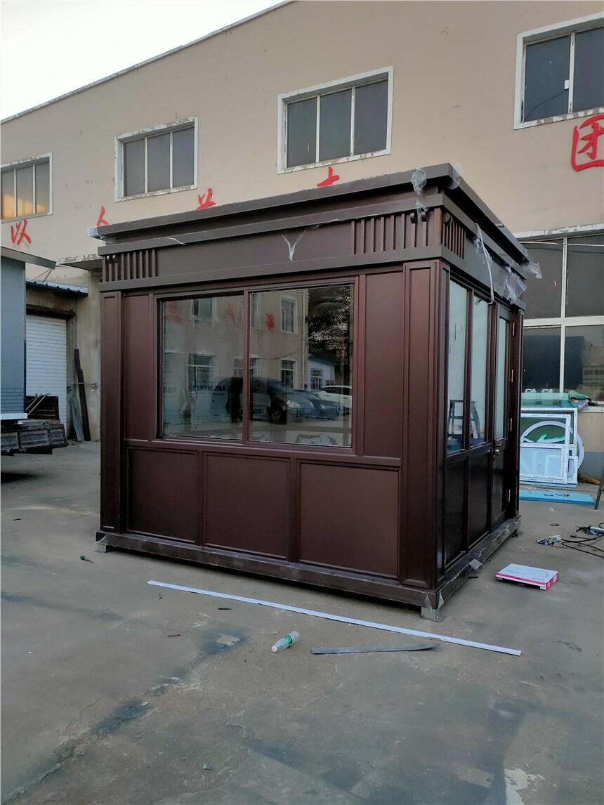 遼陽物業(yè)小區(qū)崗亭,遼陽地產(chǎn)形象站臺,垃圾分類崗亭設計廠家