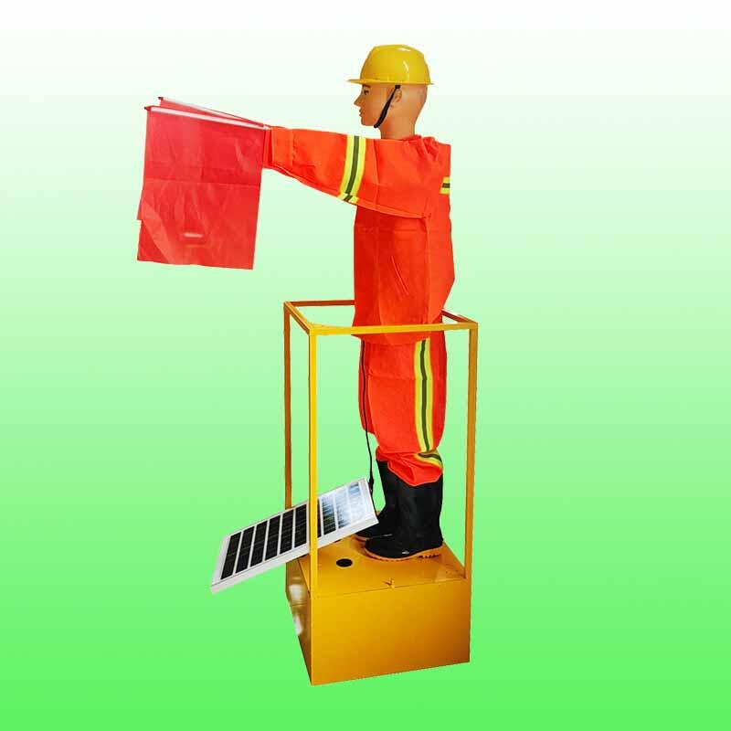 道路施工安全設(shè)施 太陽(yáng)能搖旗機(jī)假人生產(chǎn)廠家