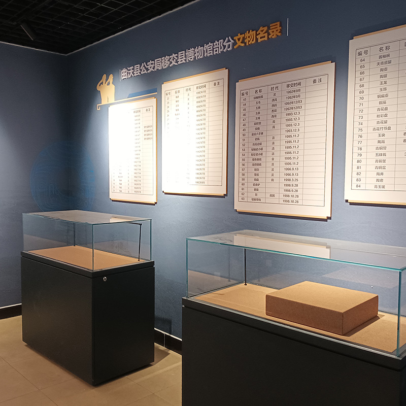 甘肅博物館展柜定制設(shè)計，甘肅博物館展柜尺寸，甘肅博物館展柜安全防護