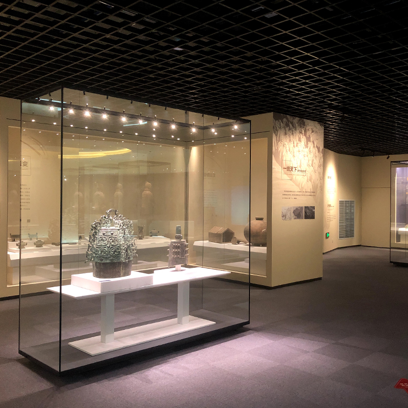 山西藝術(shù)博物館展柜，山西古文物青銅器博物館通柜，山西珍貴文物專用博物館展柜