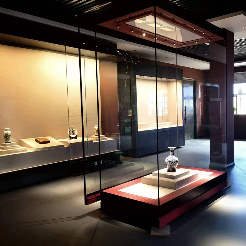 甘肅最新博物館展柜，甘肅抽屜式文物展柜，甘肅電動(dòng)升降博物館展柜