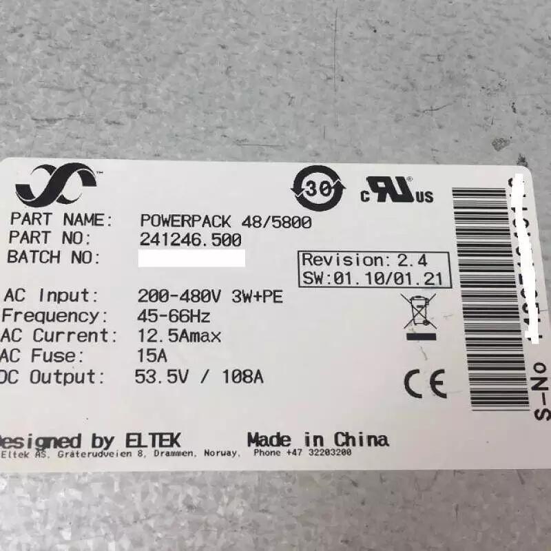241246.500 Powerpack 48/5800 48V 5800W 通信電源模塊