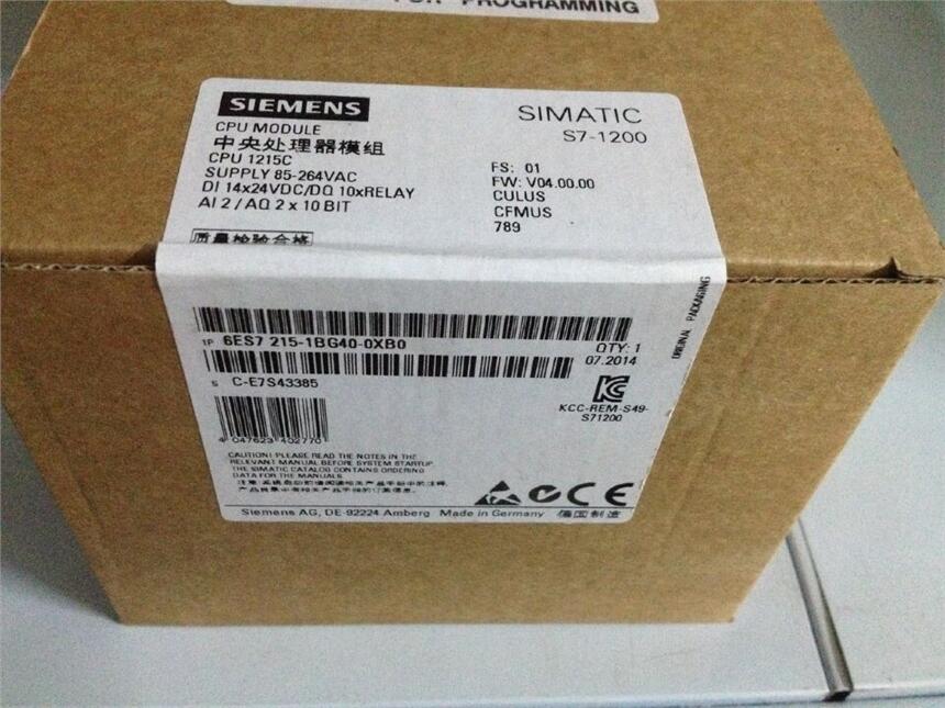 6ES7 215-1BG40-0XB0TS7-1200 CPU 1215C AC/DC
