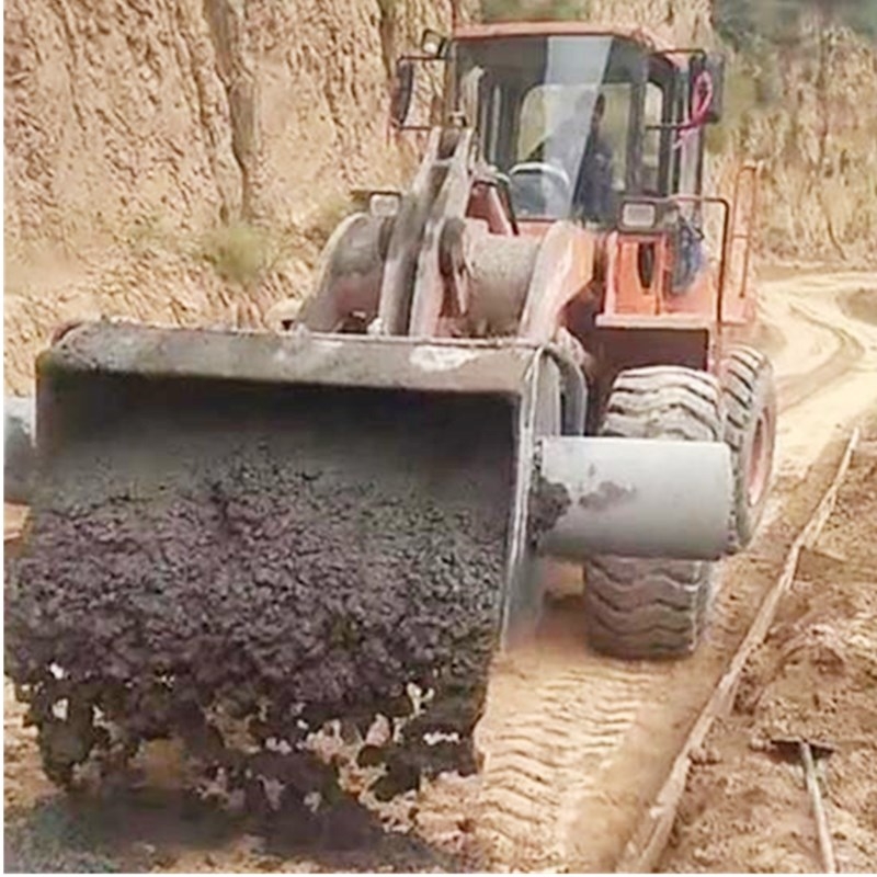50鏟車安裝2立方攪拌斗 砂漿攪拌均勻 修路設(shè)備帶電子稱