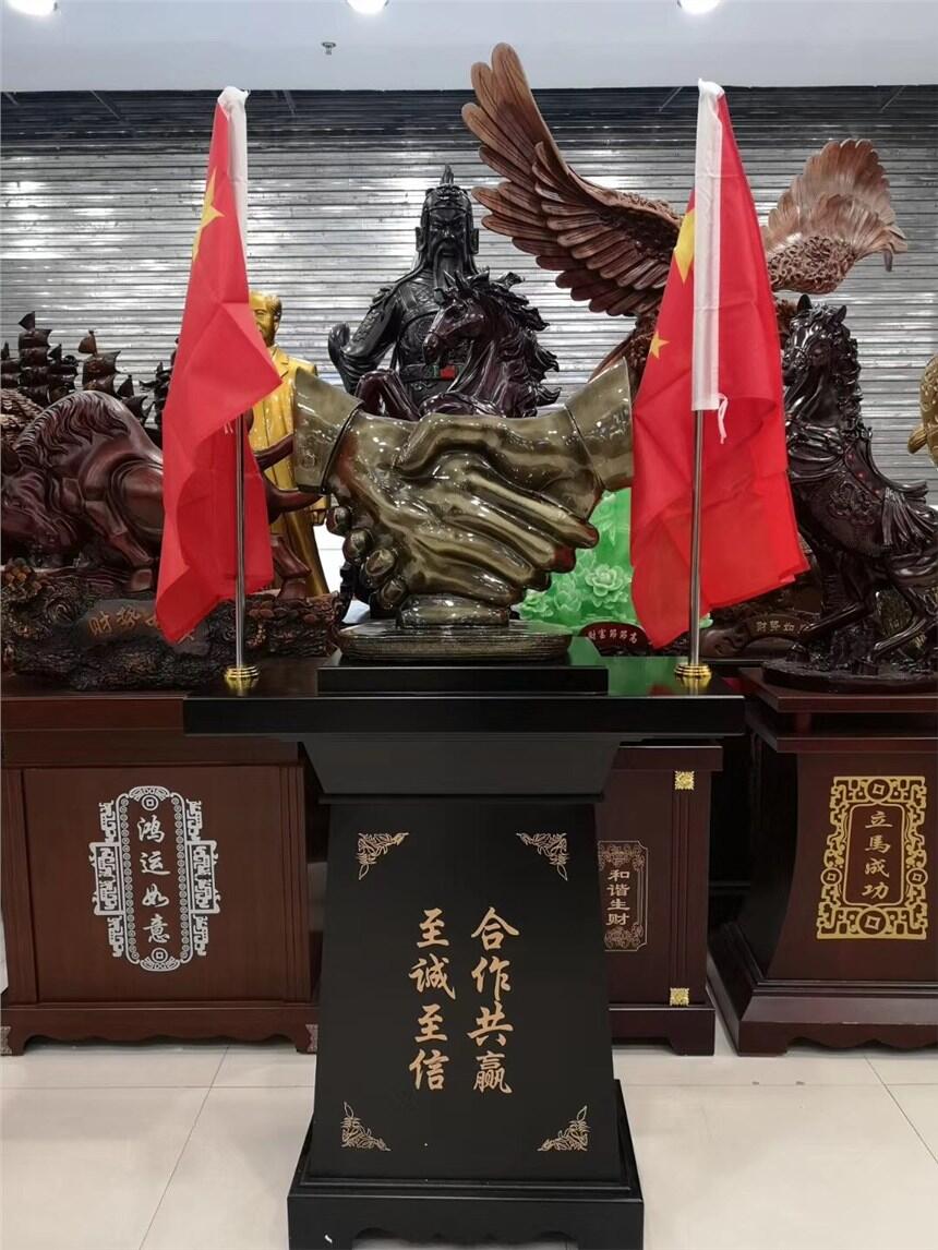 西安仿紅木帆船大擺件，一帆風(fēng)順單位喬遷大擺件