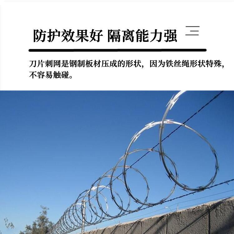 河北刀片刺繩廠家供應山西刀片刺網太原高鐵刺絲滾籠