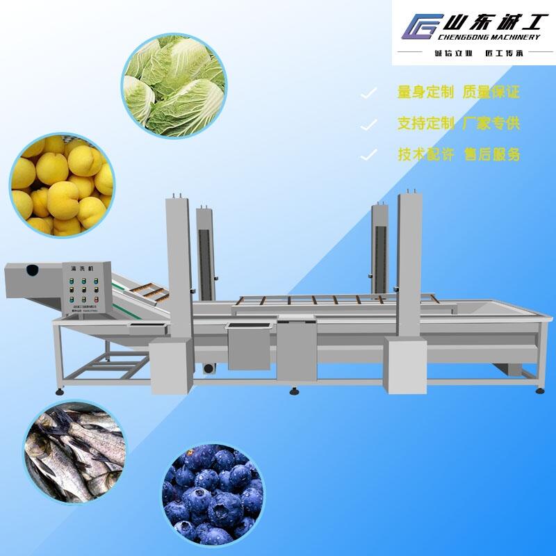 果蔬清洗機不銹鋼氣泡清洗機果蔬噴淋式洗菜機大棗辣椒清洗機設(shè)備