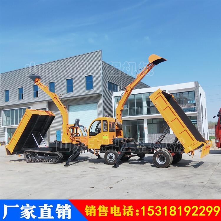 農(nóng)用四不像隨車挖 四不像隨車吊挖一體機 四驅(qū)四不像隨車挖掘機