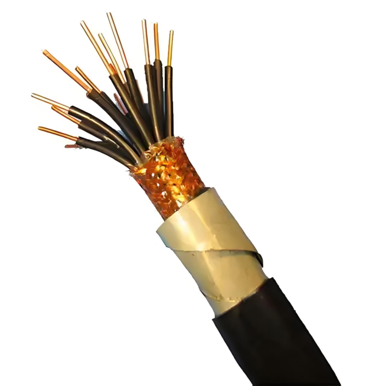 鎧裝礦用控制電纜-ZR-MKVVR22-4X2.5不易變形，